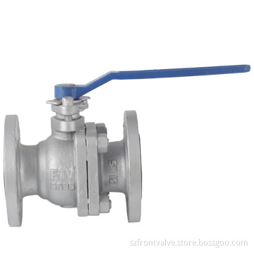 Cast Steel Flanged End 2PC Floating Ball Valve